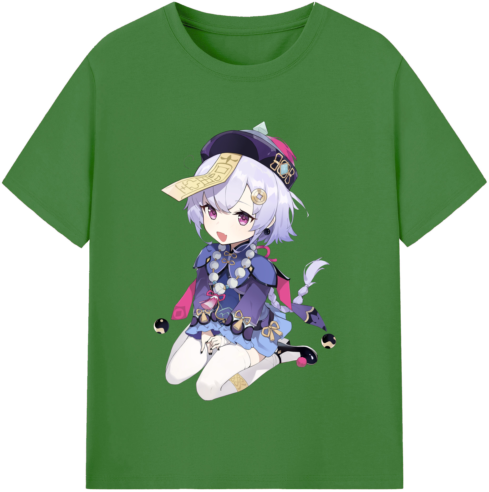 げんし神 七七 なな  genshin Nana レディースカジュアルプリントTシャツ（綿100％）